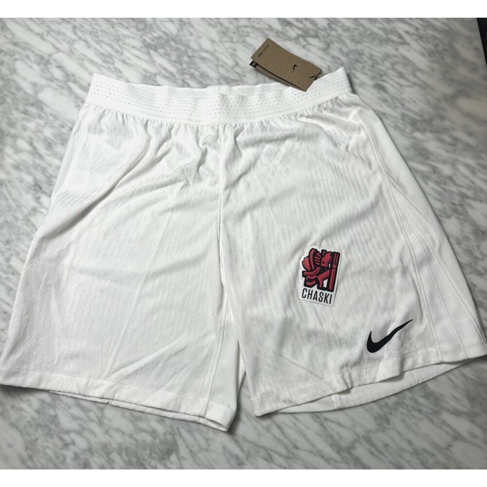 Nike Dri-FIT ADV Slim Fit Soccer Shorts White FZ9352-101 Men's large NEW